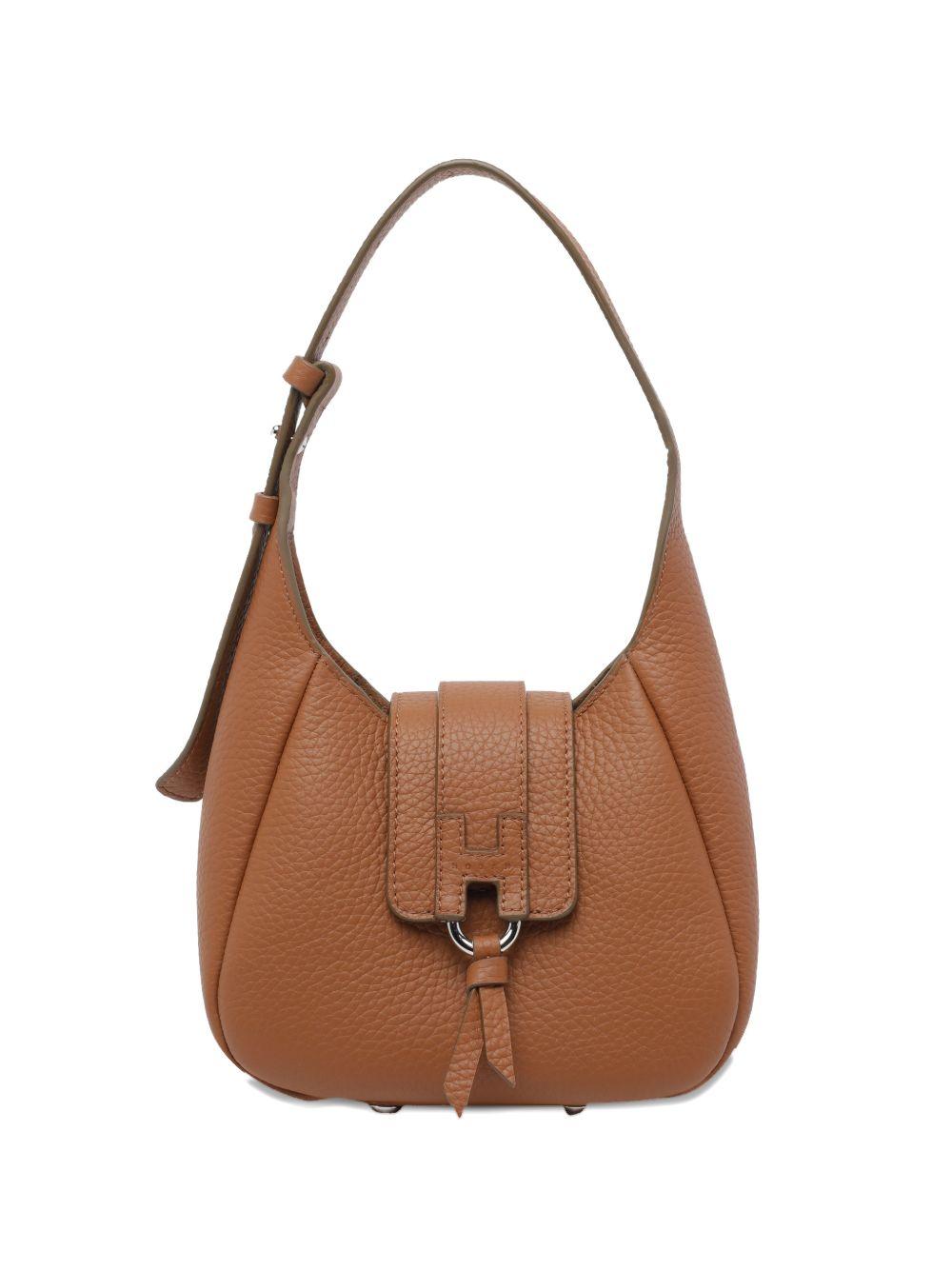 hogan bags leather brown calf - women