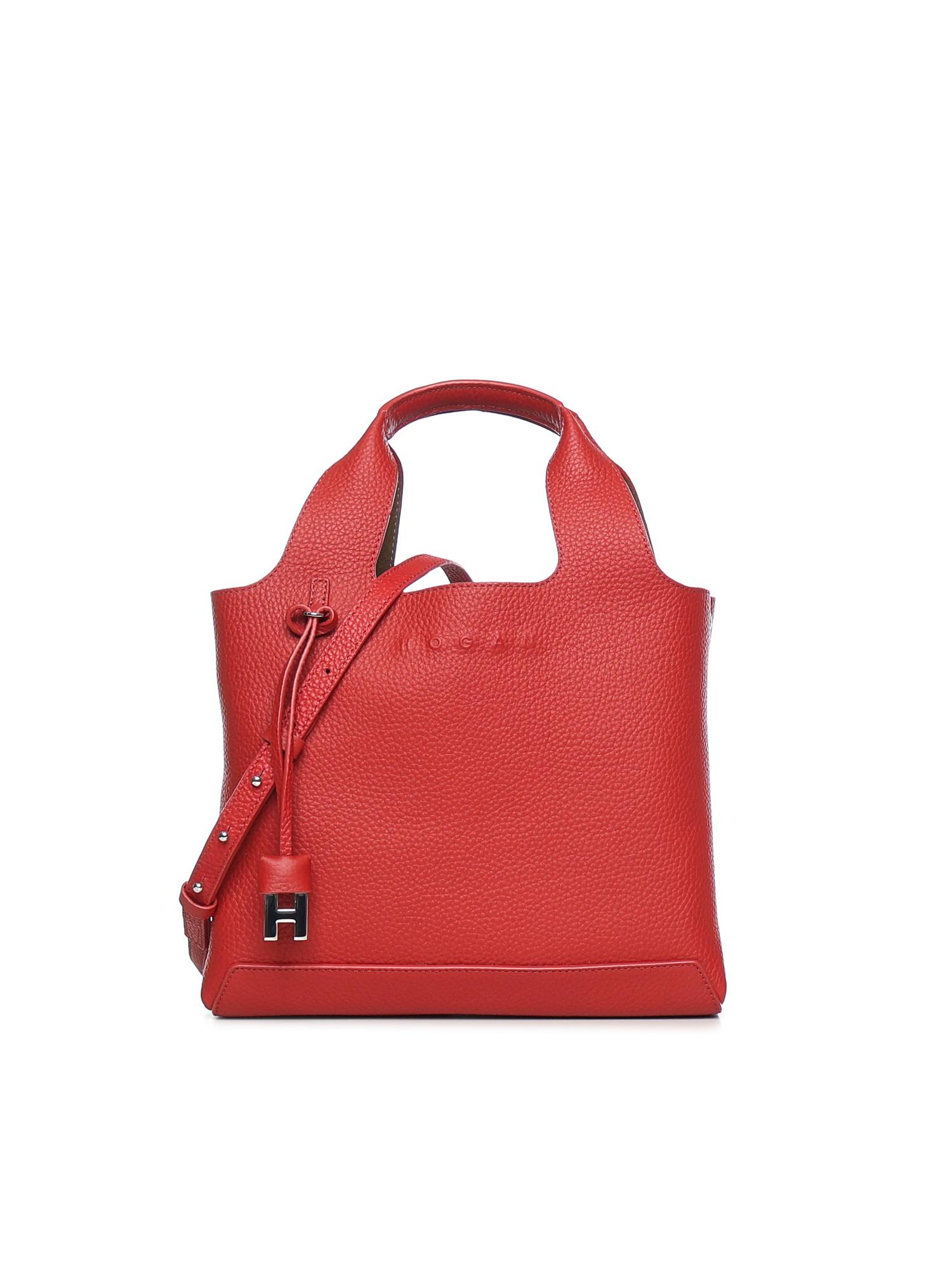 hogan bags rhythmic red calfskin - women