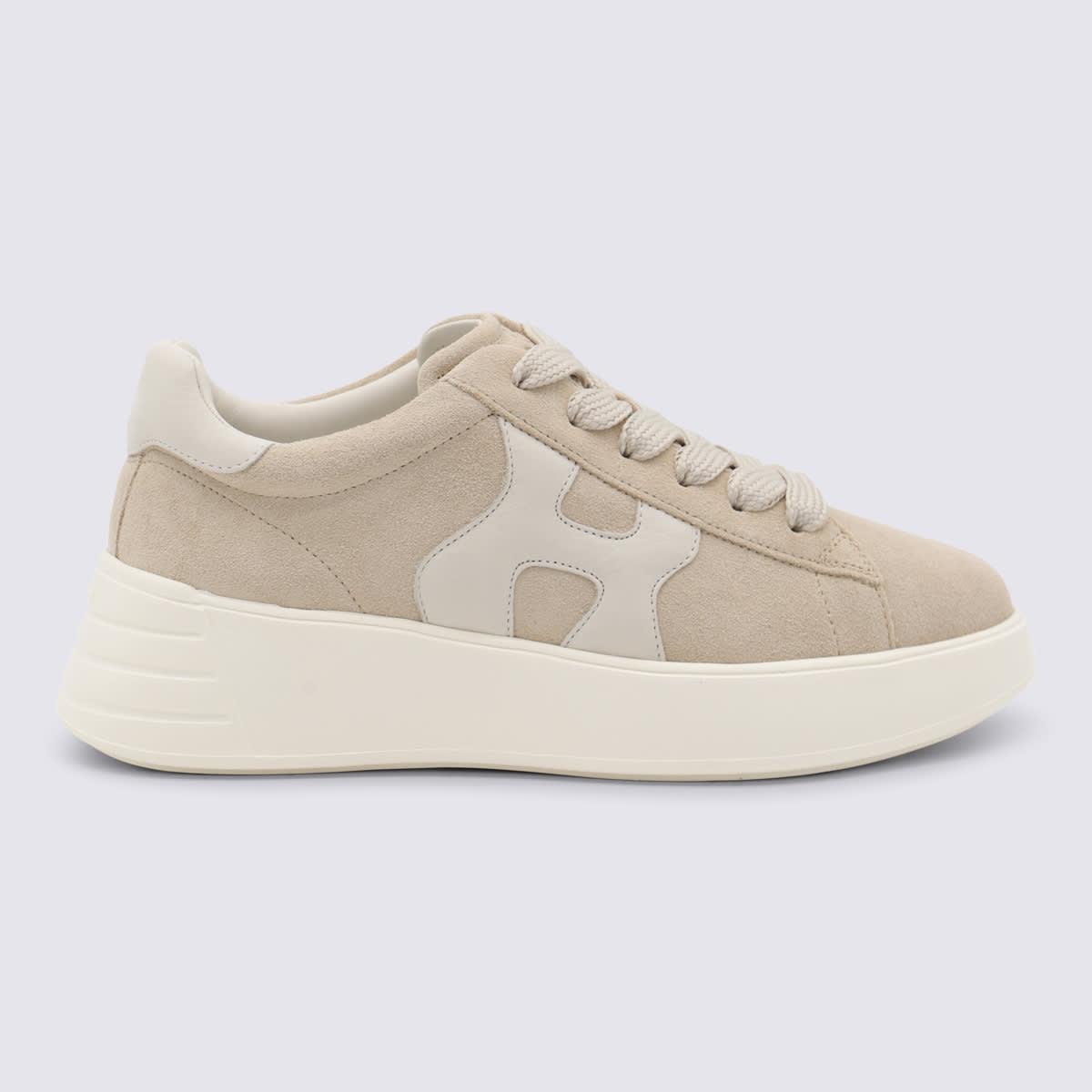 hogan beige sneakers