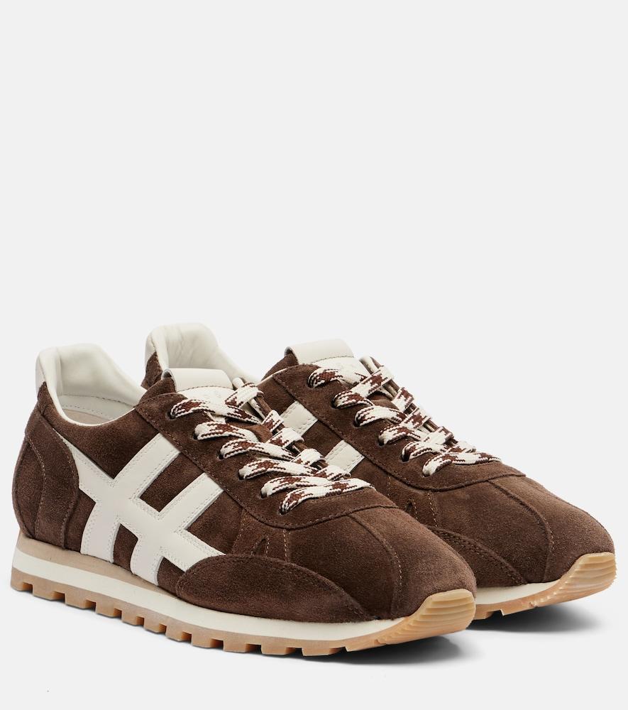 hogan cool allacciato h suede sneakers