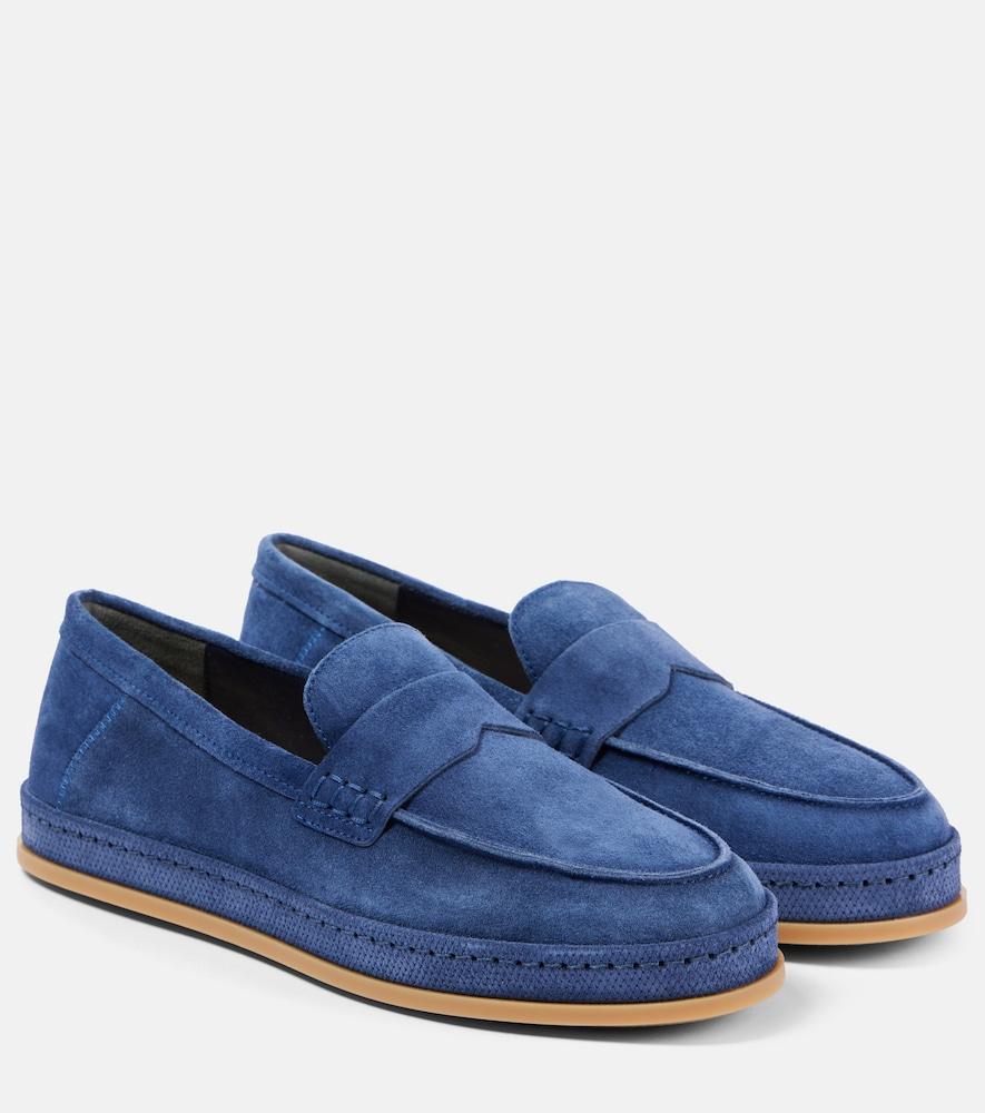 hogan h683 suede loafers