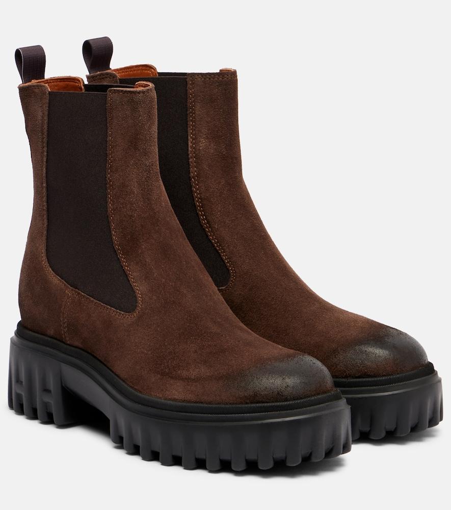 hogan hogan h700 suede chelsea boots