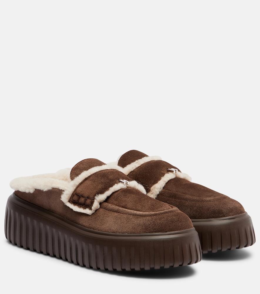 hogan hstripes shearling