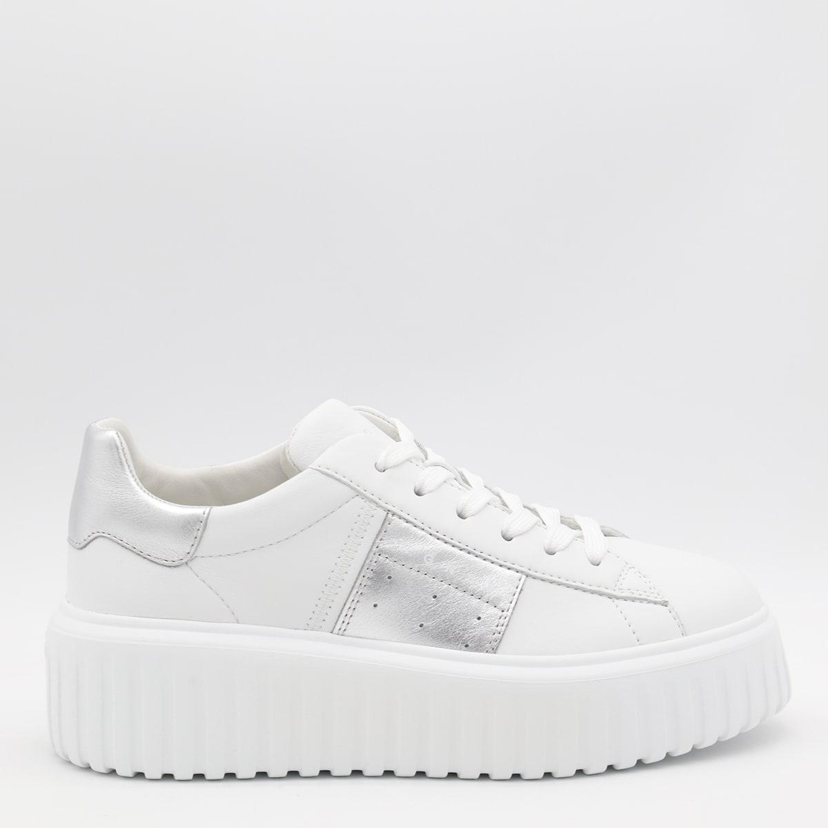 hogan leather h stripes sneakers