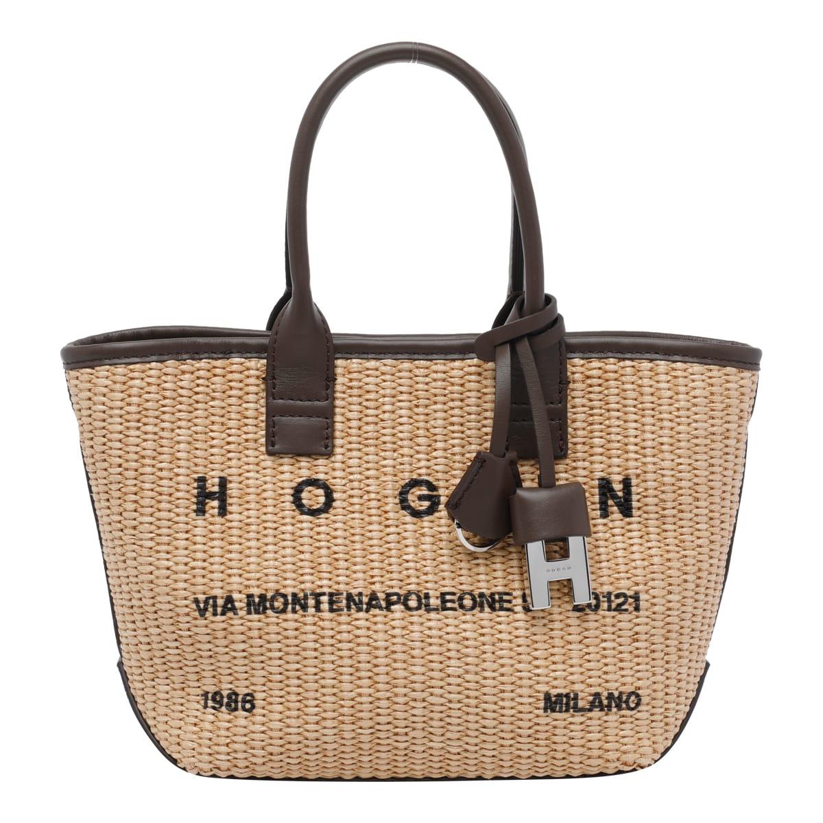 hogan logo shoulder bag