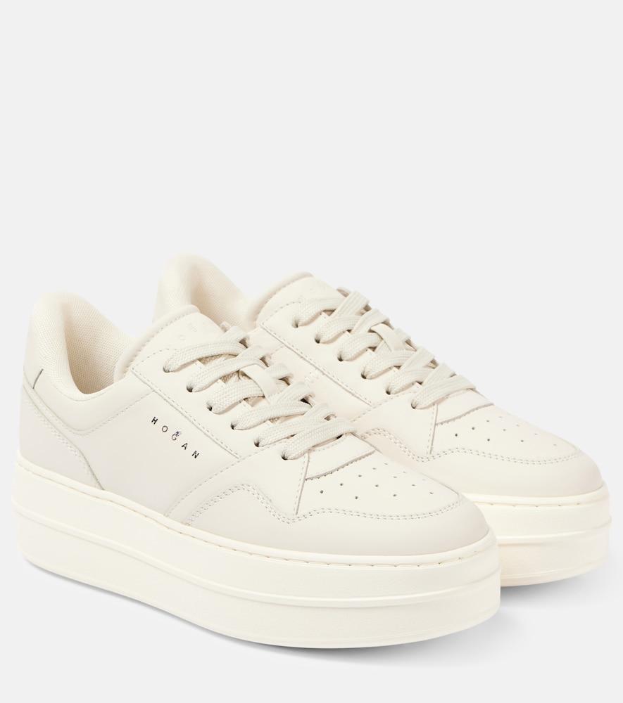 hogan skyscraper leather sneakers