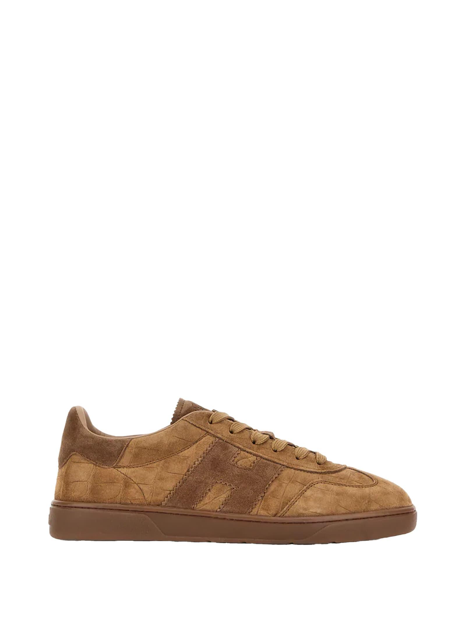 hogan sneakers camel