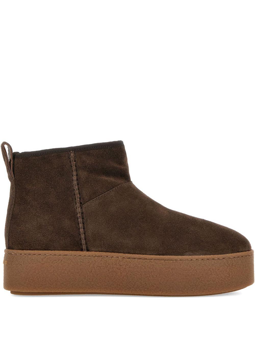 hogan suede ankle boots