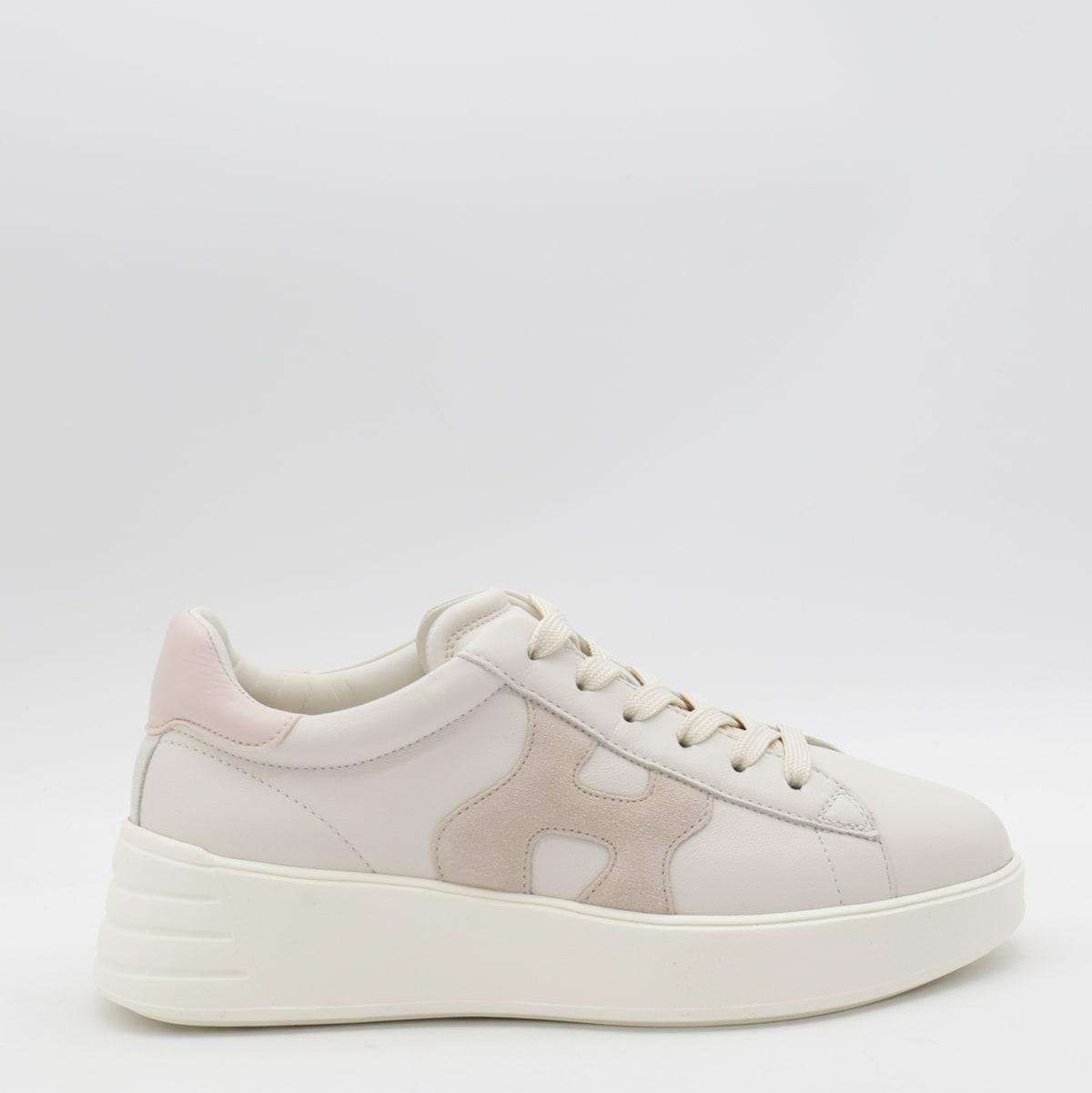 hogan white leather sneakers
