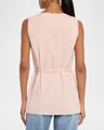 holland sleeveless linen tunic top