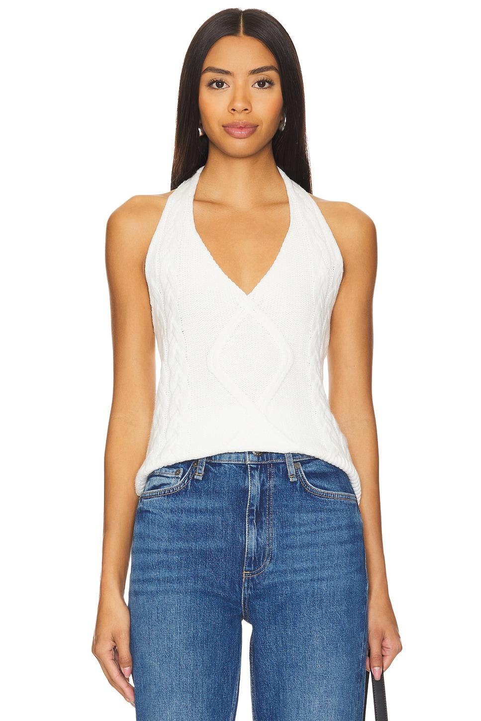 hollis cable knit halter top