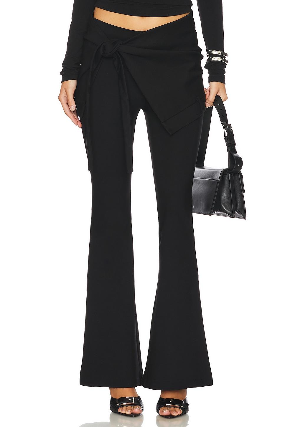 hollow out stretch skinny flare