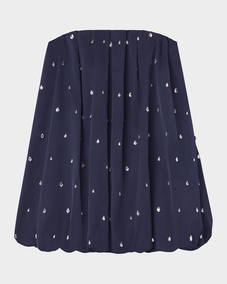 holly embellished bubble mini dress