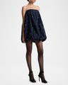 holly embellished bubble mini dress