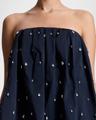holly embellished bubble mini dress