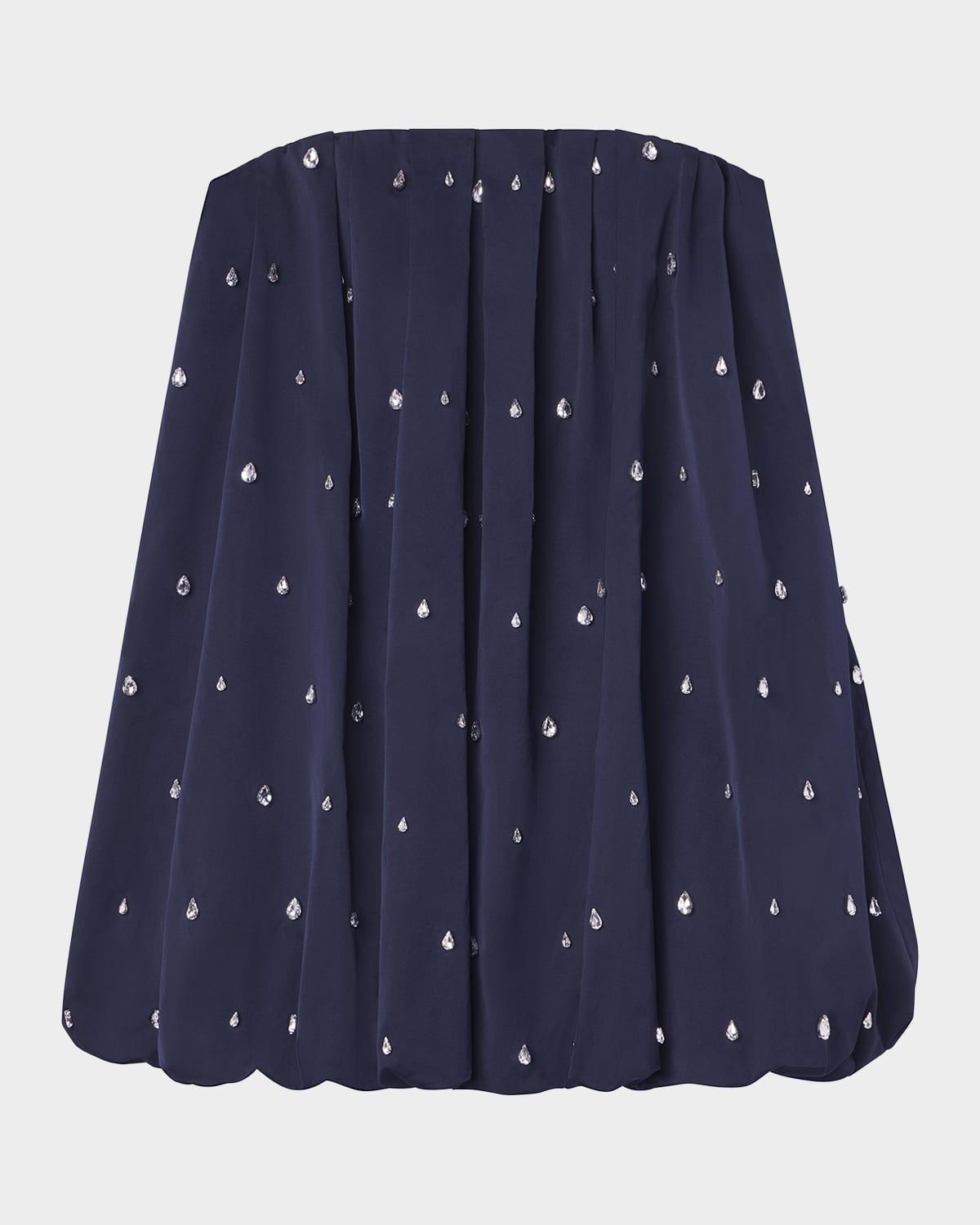 holly embellished bubble mini dress