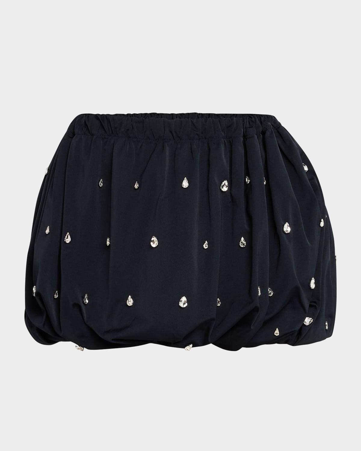 holly embellished bubble mini skirt