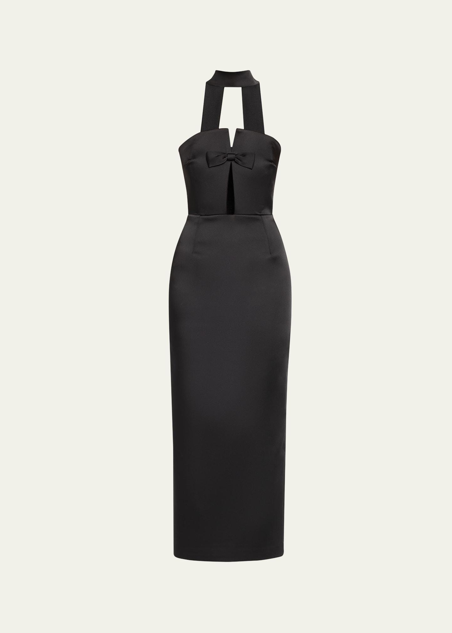 holly strapless bow gown