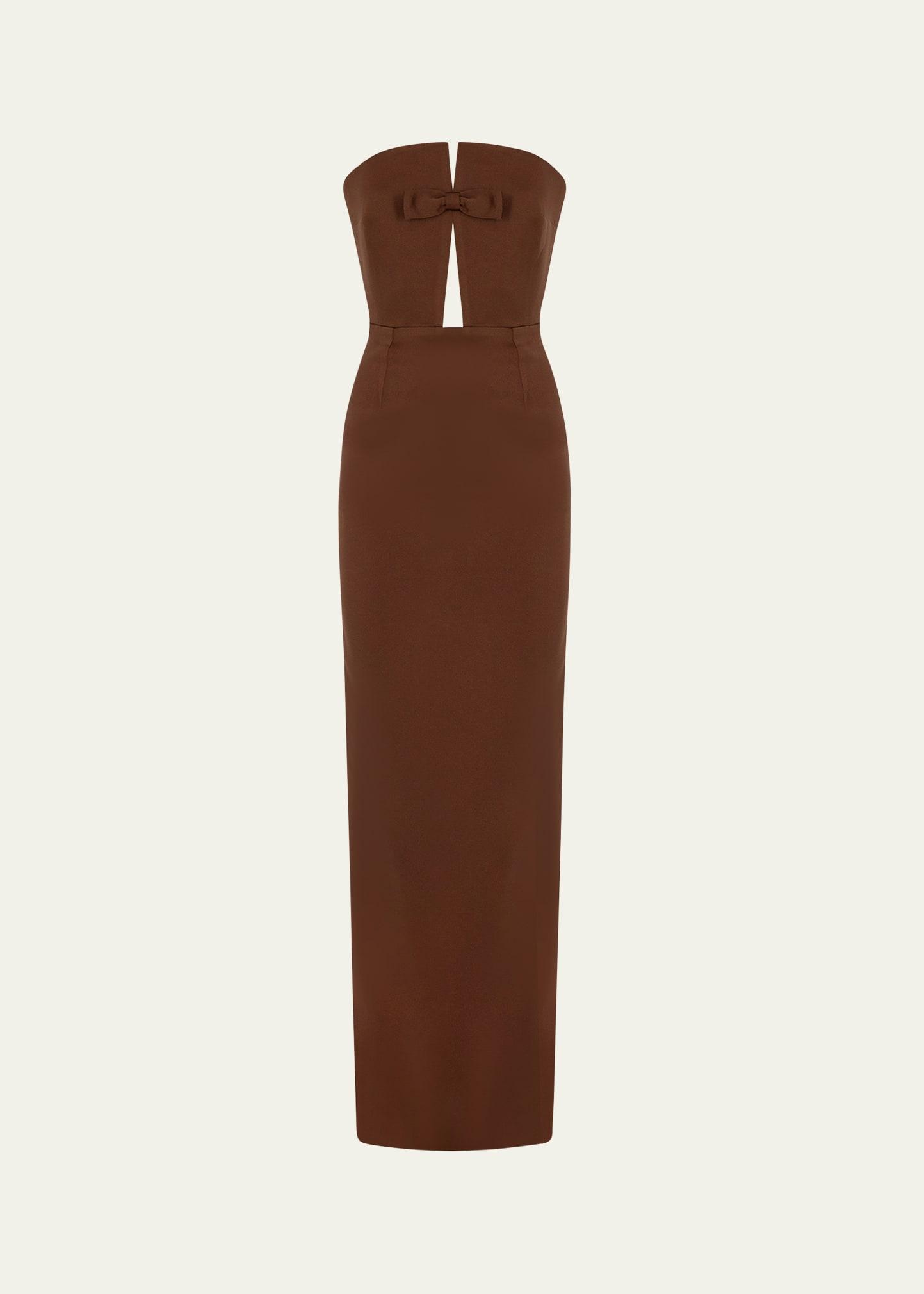 holly strapless gown