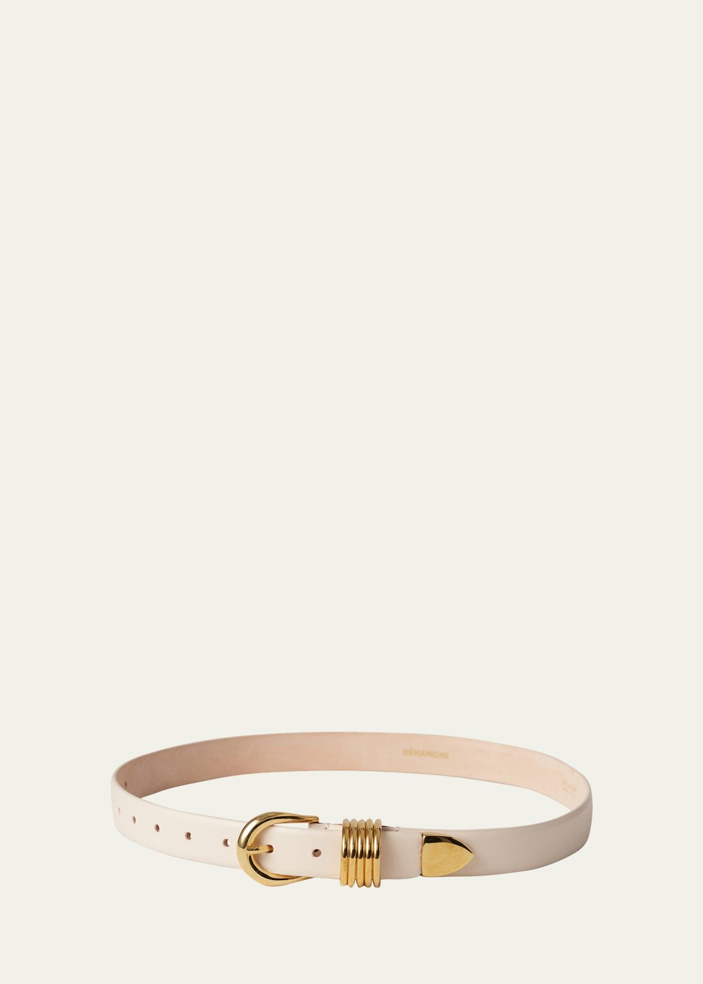 hollyhock triple wrap calf leather medium belt