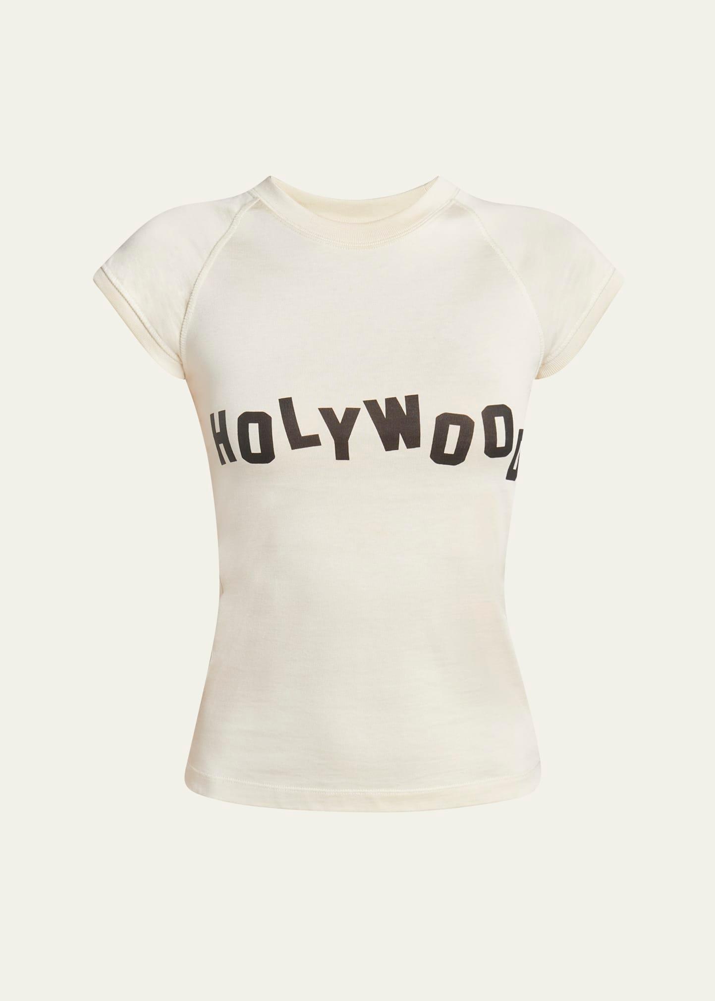 holywood print short sleeve t-shirt