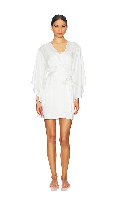 homebodii luna robe in white.