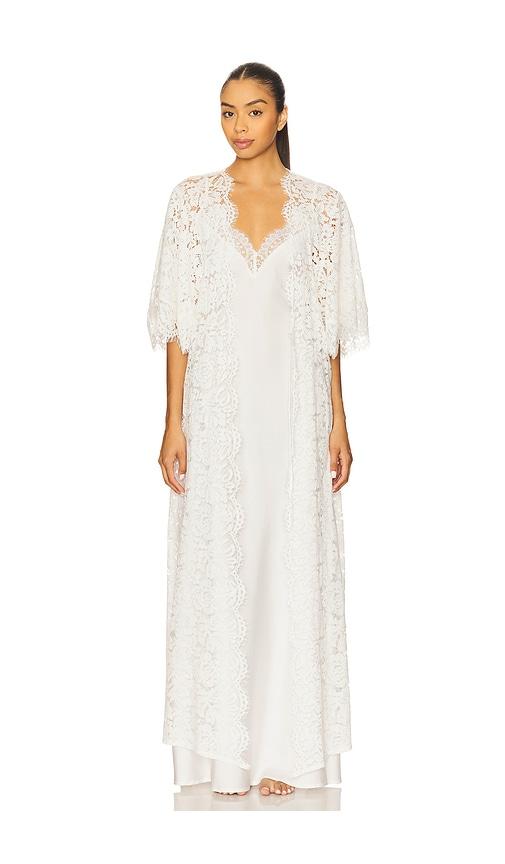 homebodii saskia robe in white.