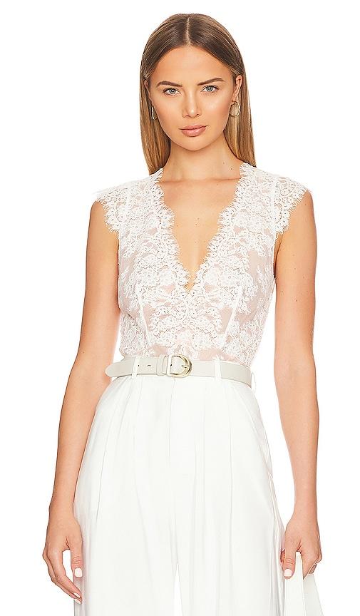 homebodii tatjana bodysuit in white.