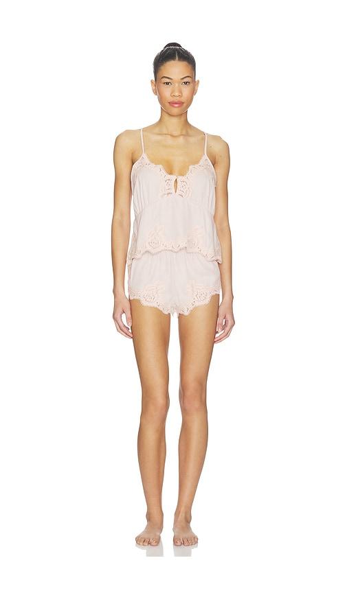 homebodii valentina cami set in blush.