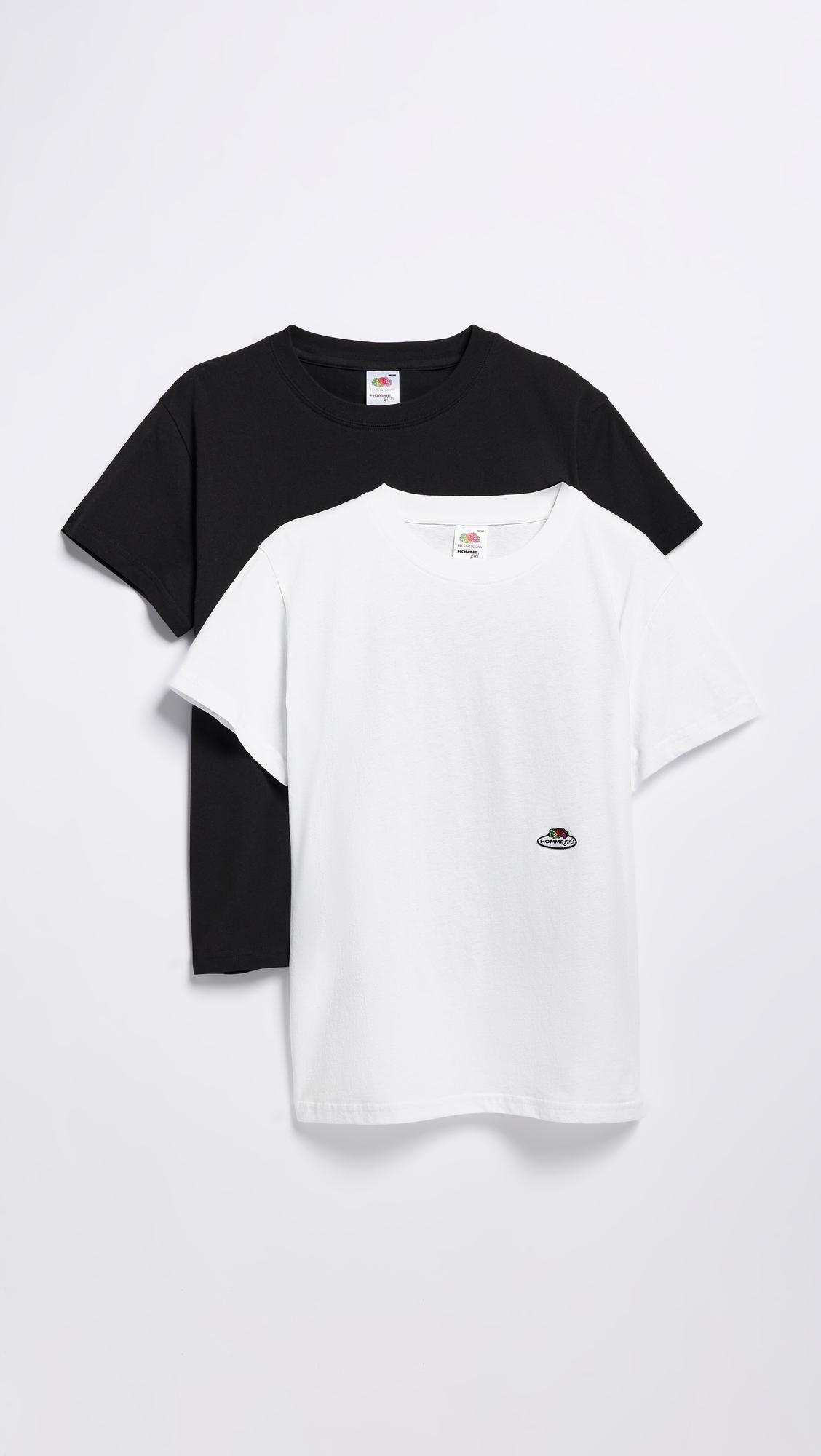 homme girls x fruit of the loom classic tee 2-pack