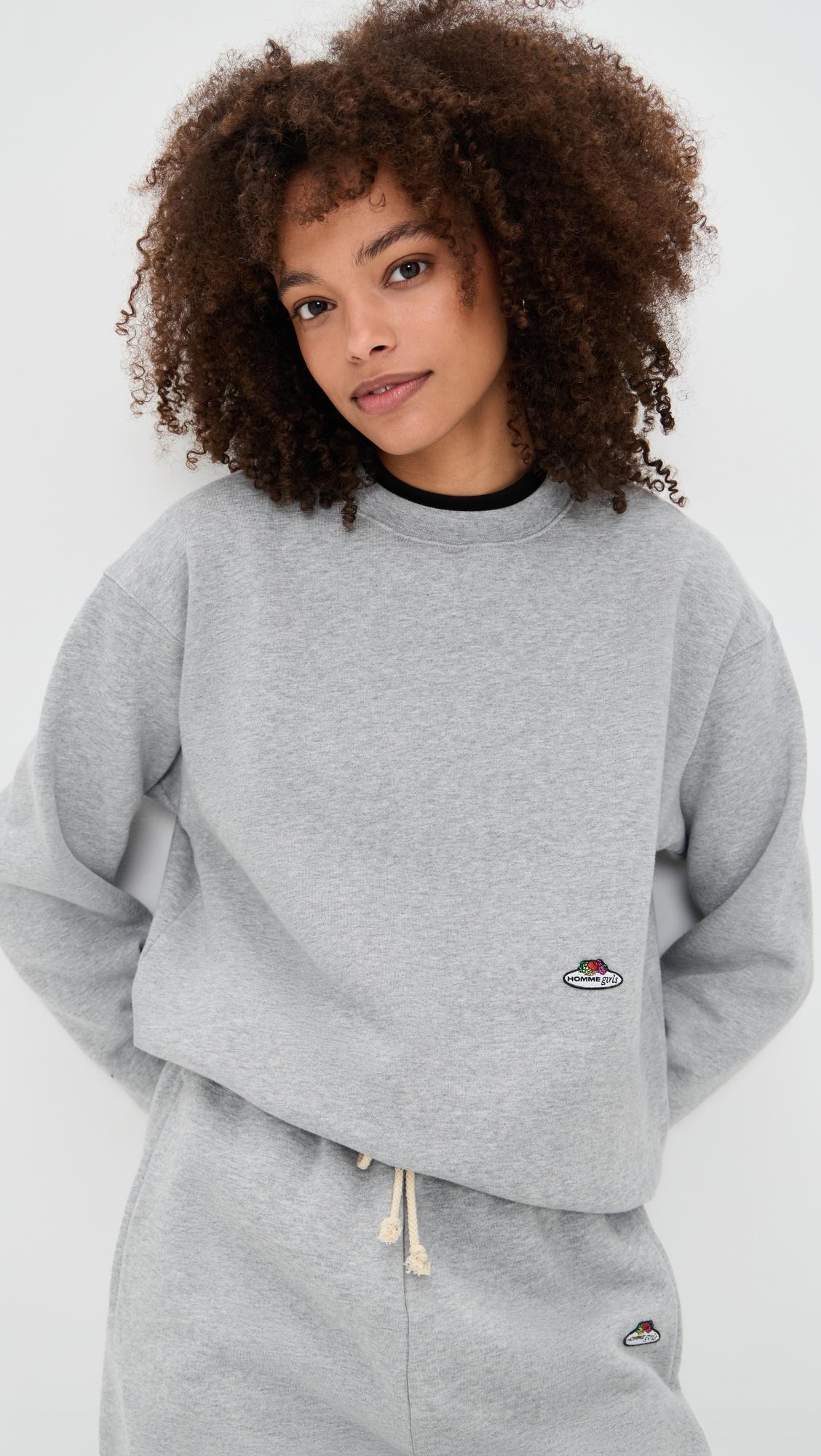 homme girls x fruit of the loom crewneck sweatshirt
