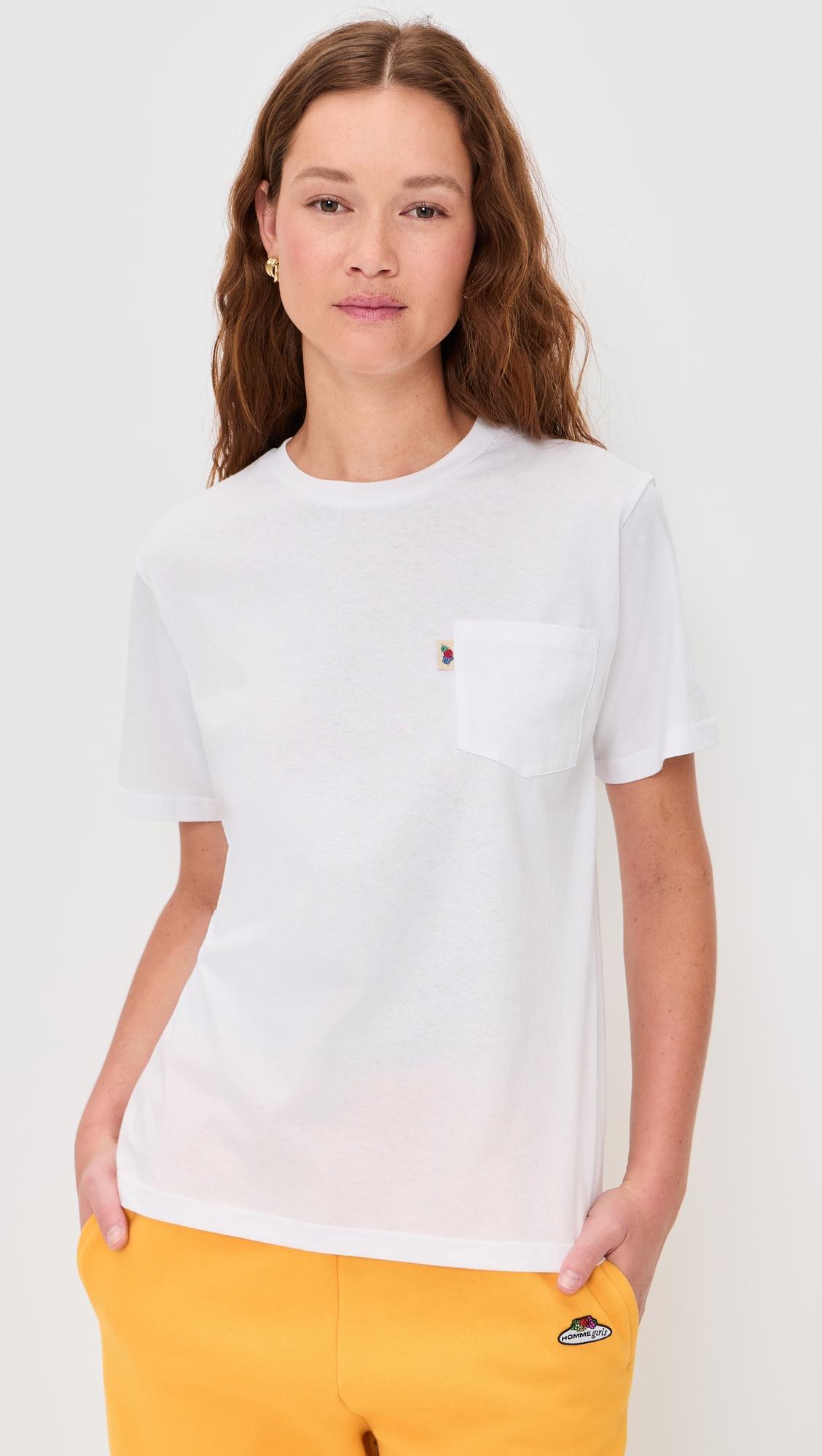 homme girls x fruit of the loom pocket tee