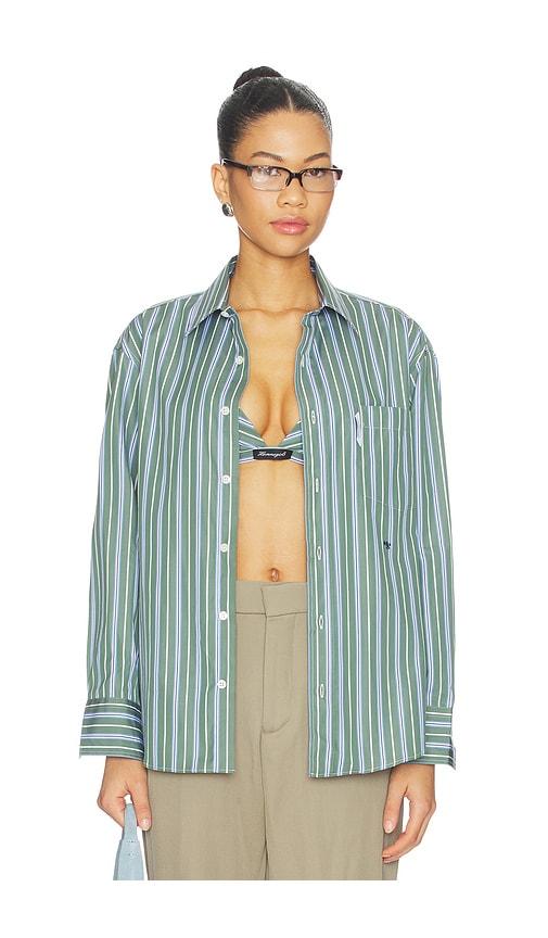 hommegirls classic shirt in green,blue.