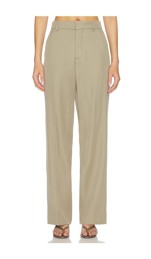 hommegirls straight leg pant in tan.