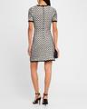 honey comb sequin knit short-sleeve mini dress