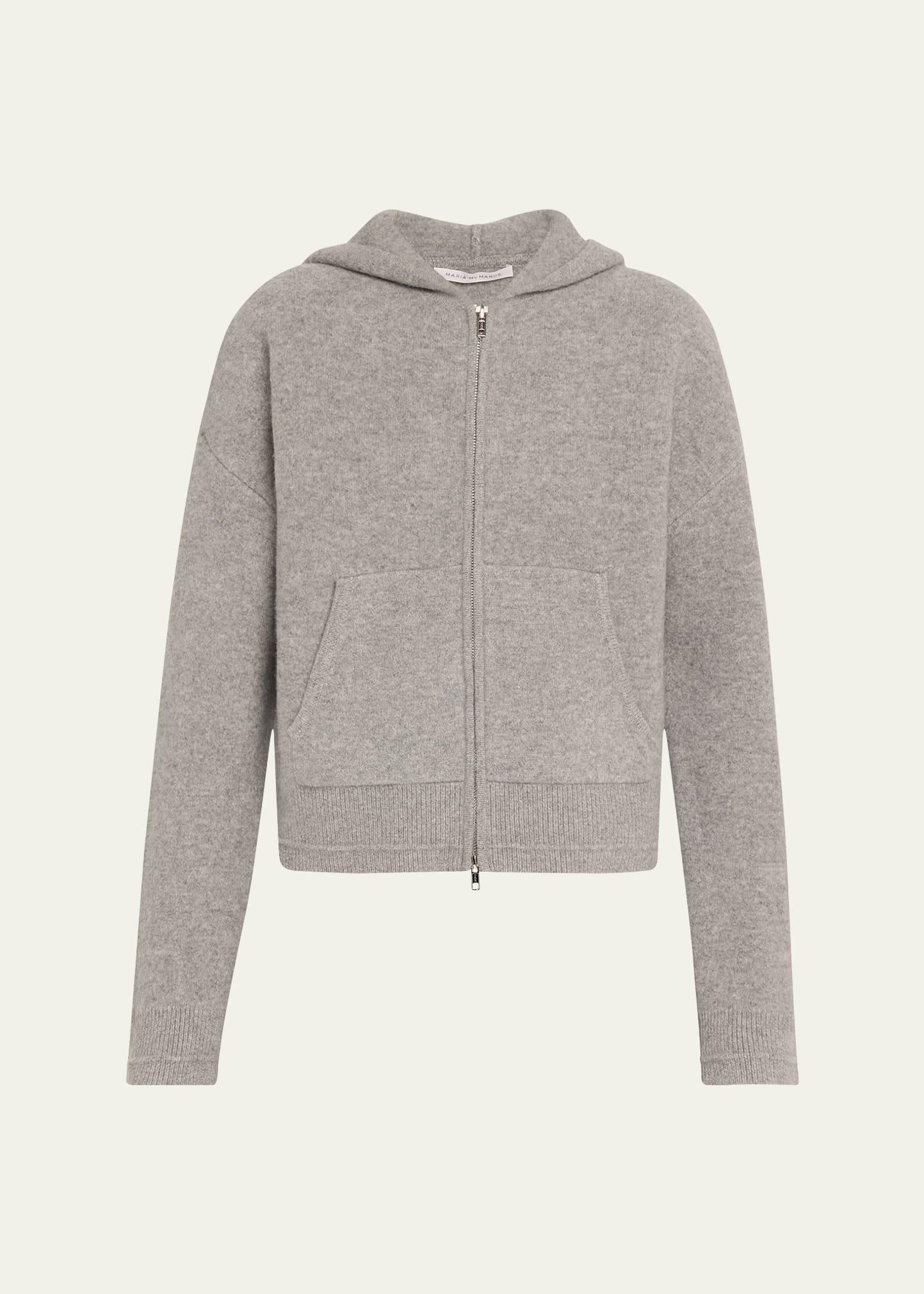 hooded felt merino wool jacket