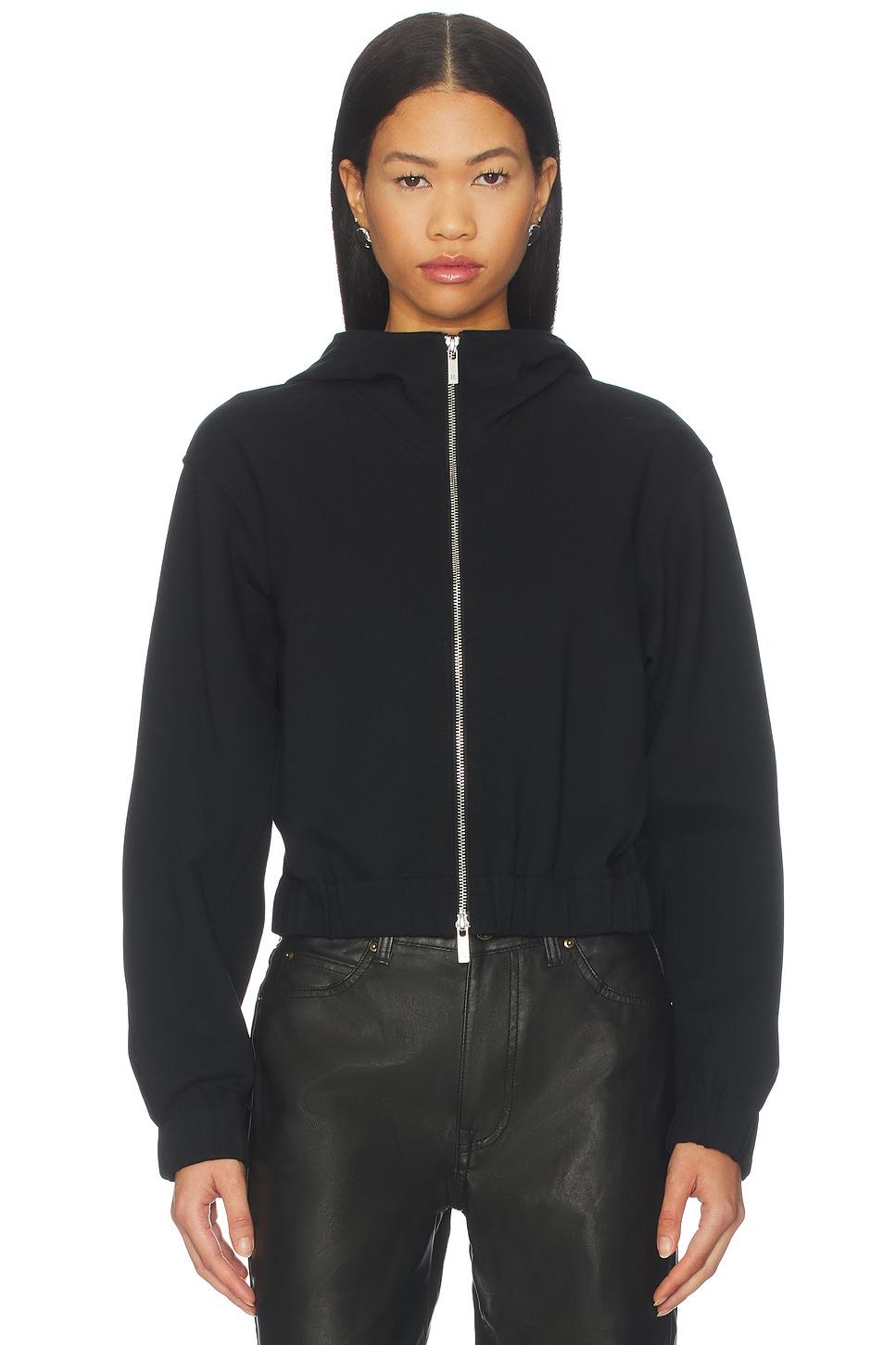 hooded shell jacket