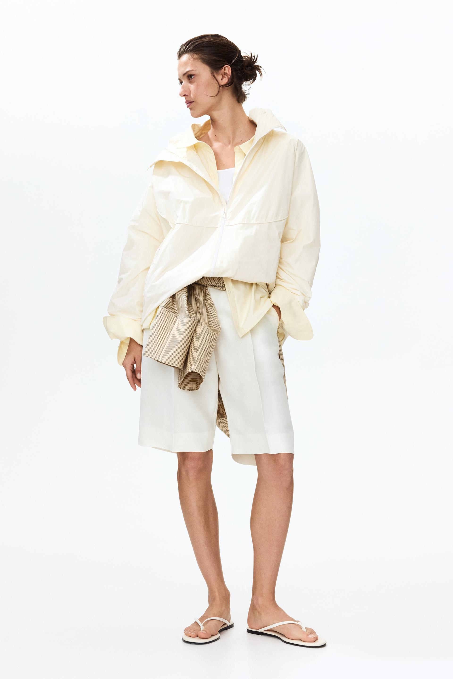 hooded windbreaker