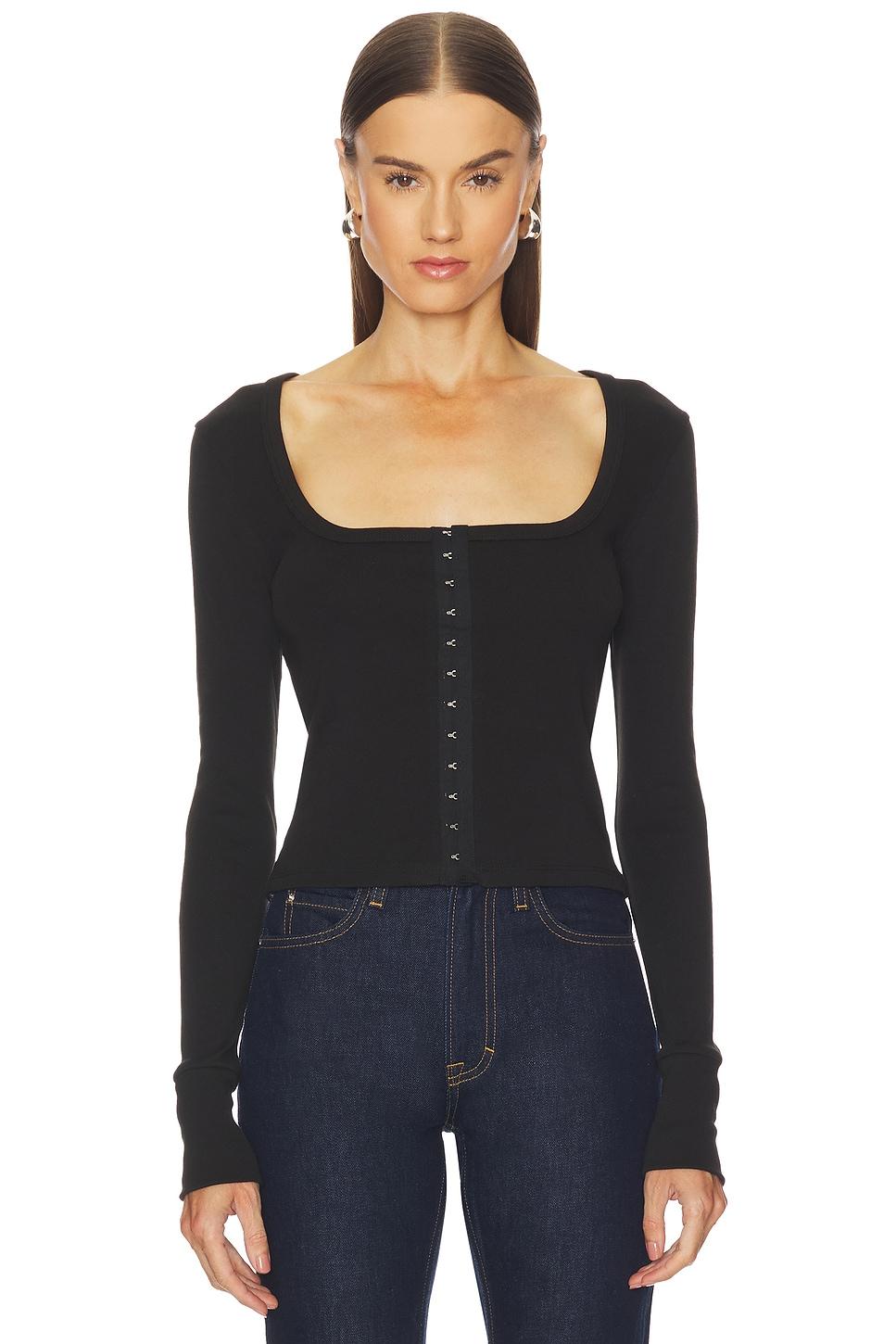 hook & eye long sleeve tee