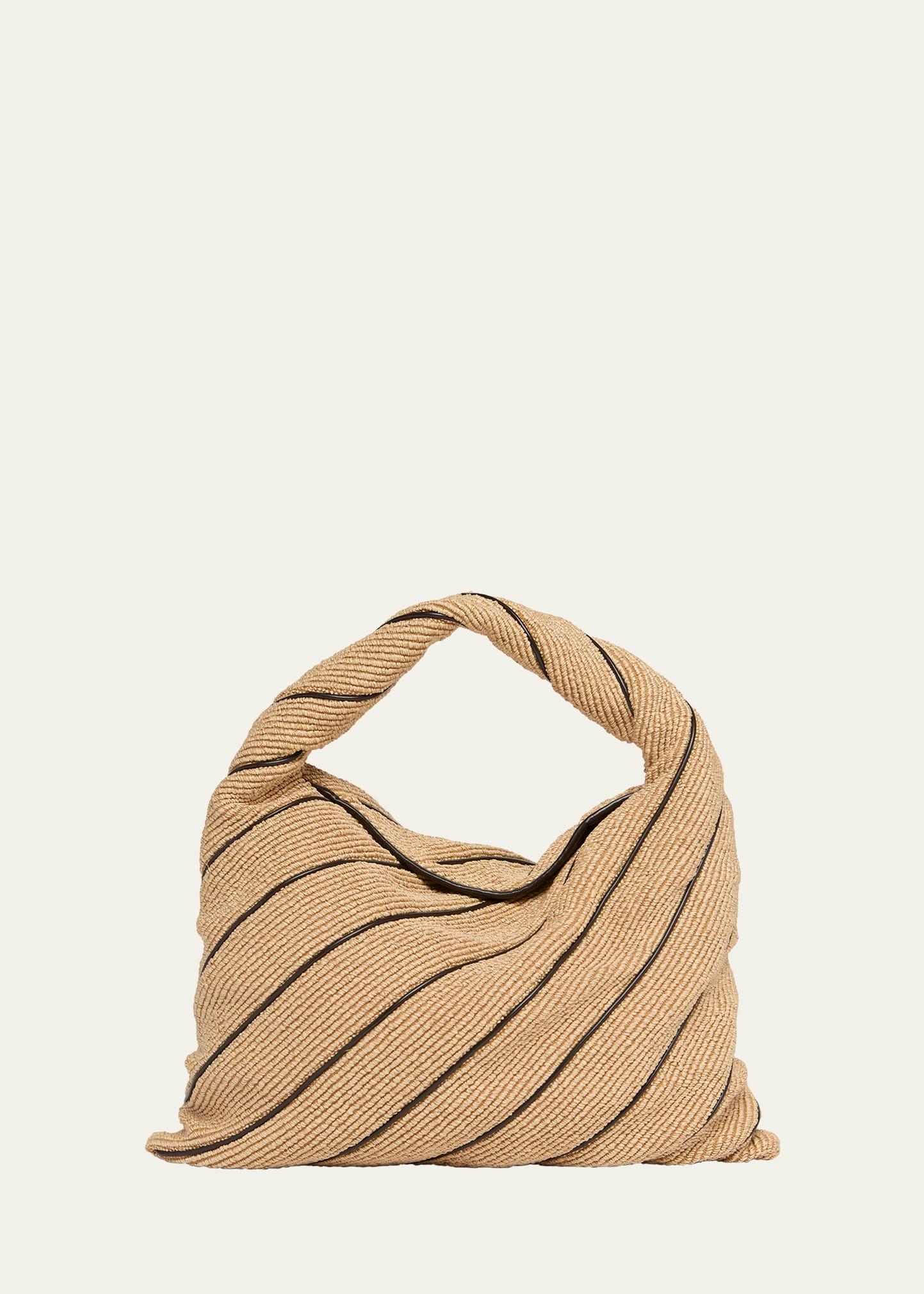 hop large striped shoulder bag