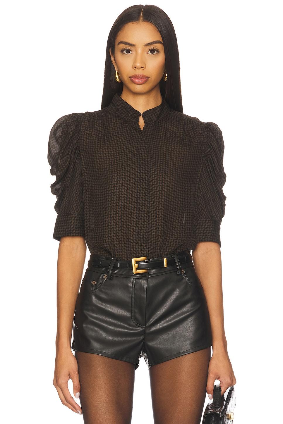 houndstooth gillian top