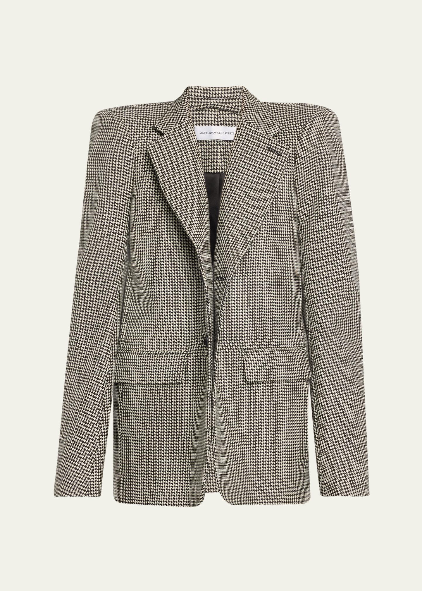 houndstooth hanger tailoring wool jacket