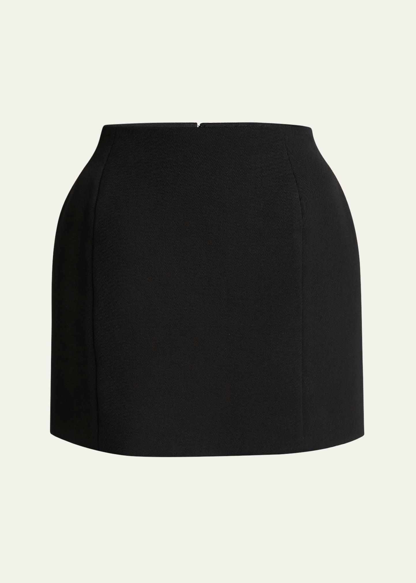 hourglass wool mini skirt