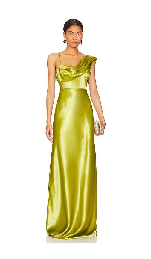 house of harlow 1960 x revolve antonia gown in green.
