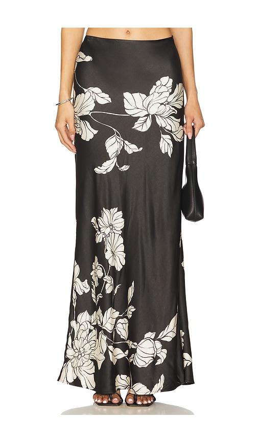 house of harlow 1960 x revolve aurora maxi skirt in black.