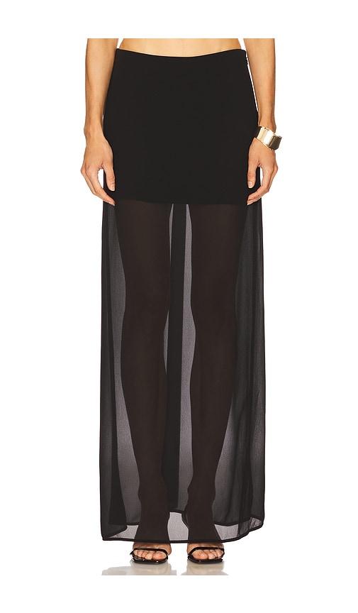 house of harlow 1960 x revolve cameron maxi skirt in black.