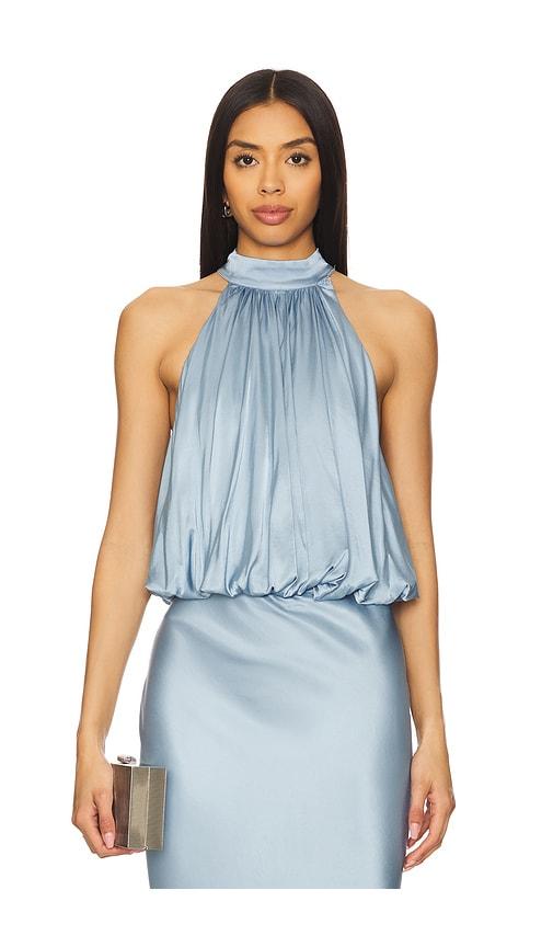 house of harlow 1960 x revolve charlene top in baby blue.