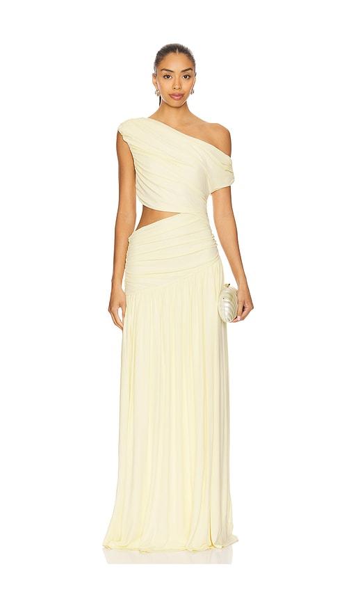 house of harlow 1960 x revolve lana gown in lemon.