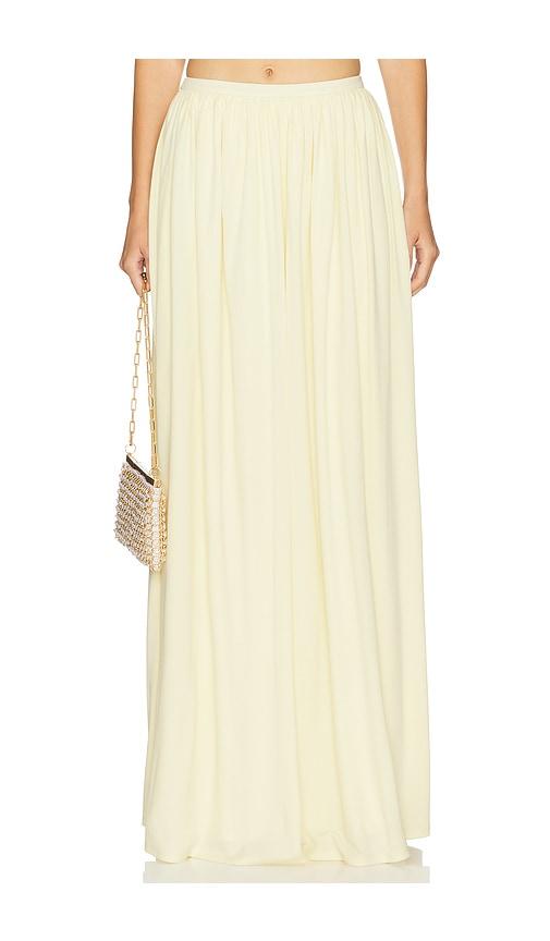 house of harlow 1960 x revolve lana maxi skirt in lemon.