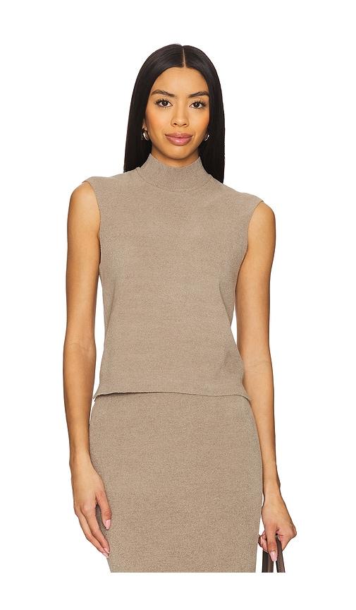 house of harlow 1960 x revolve lexley sleeveless sweater in brown.